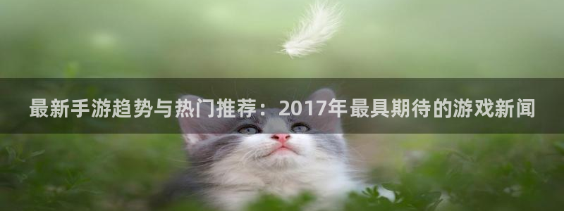 蓝冠娱乐手机网页版登录：最新手游趋势与热门推荐：2017年最